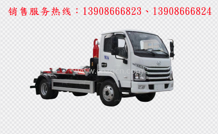 躍進(jìn)純電動(dòng)藍(lán)牌勾臂式垃圾車